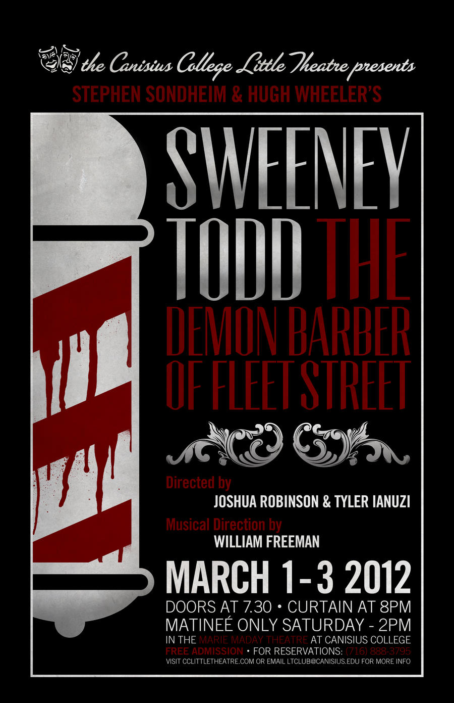 Sweeney Todd Production Poster