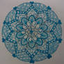 Blue Mandala Zentangle