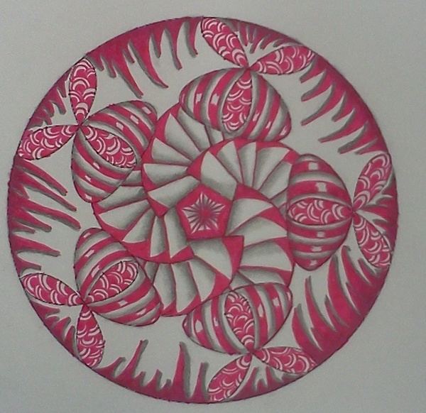 Pink Zentangle 3 by staceysmile