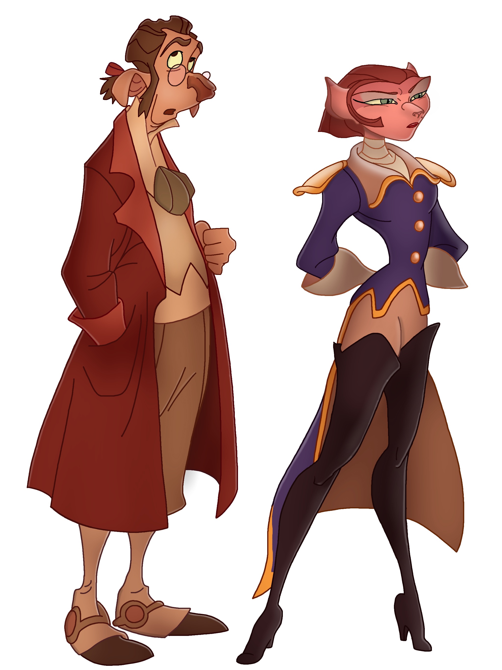 Treasure Dr Doppler and Captain Amelia by JustSomePainter11 on