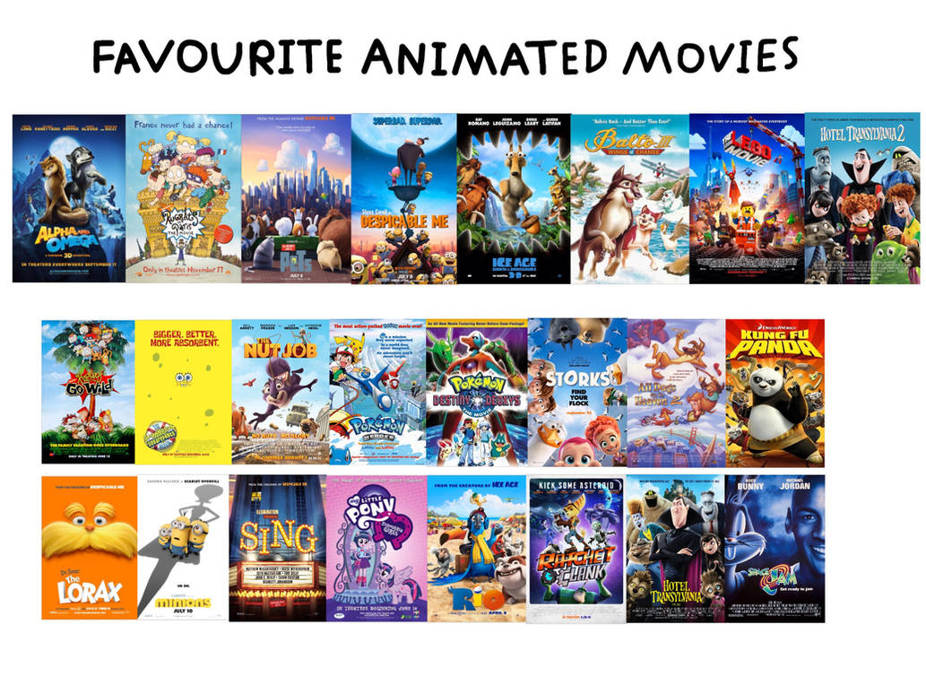 Favourite Animated Movies by JustSomePainter11 on DeviantArt