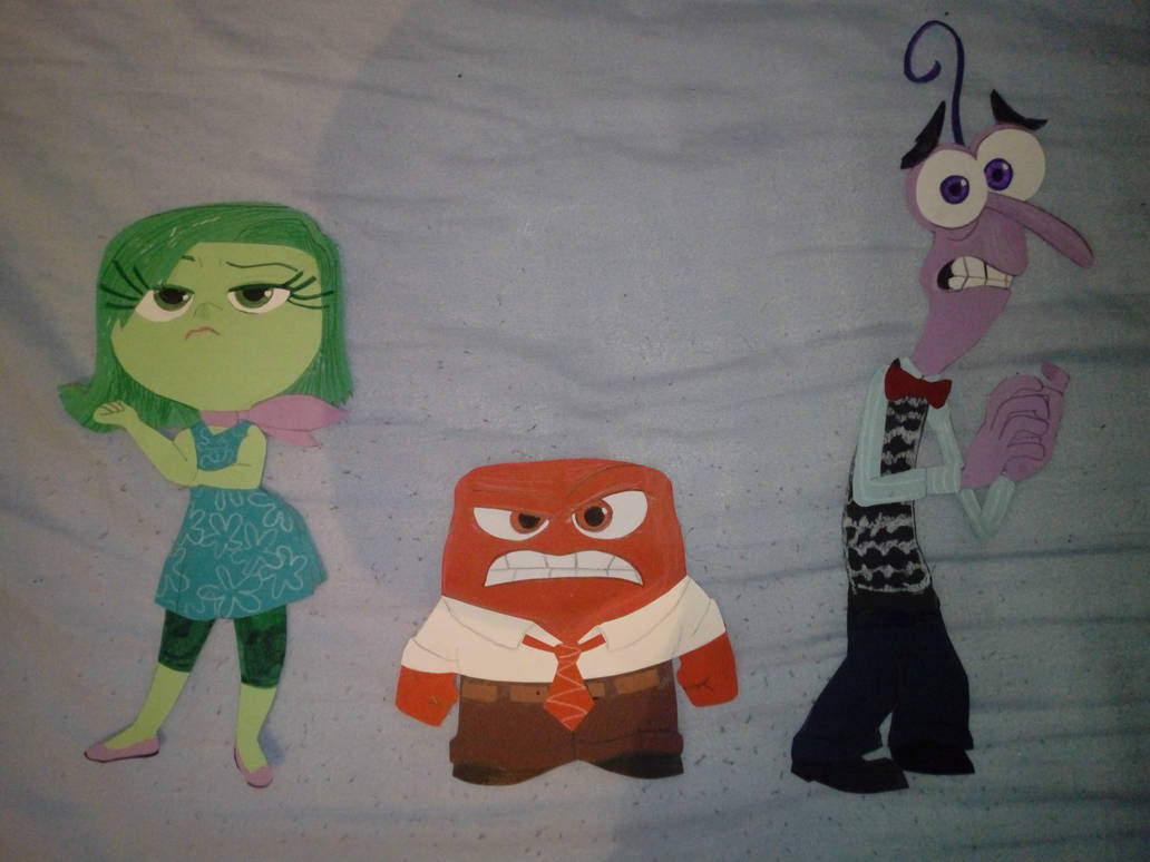 Character Angst Examples Paper Characters: Anger, Disgust and Fear by JustSomePainter11 on ...