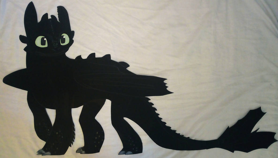 Paper Characters: Toothless (HTTYD3) by JustSomePainter11 on DeviantArt