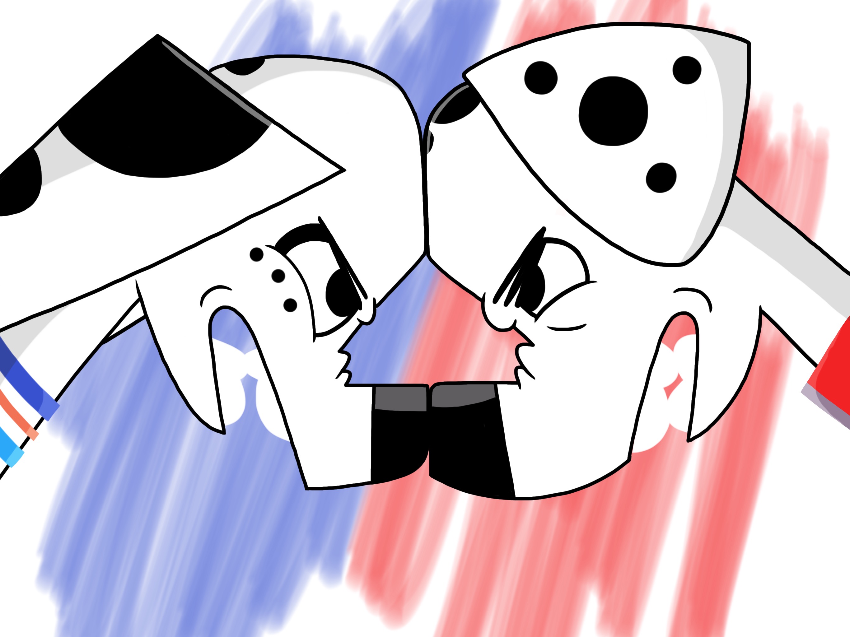 Arguing Siblings by JustSomePainter11 on DeviantArt
