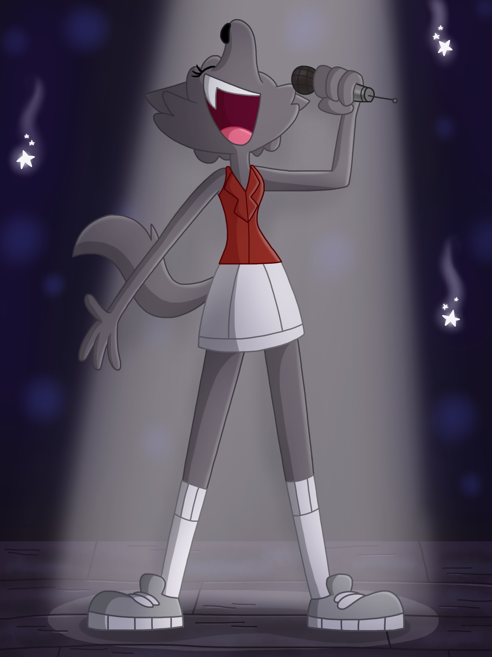Singing Werewolf by JustSomePainter11 on DeviantArt