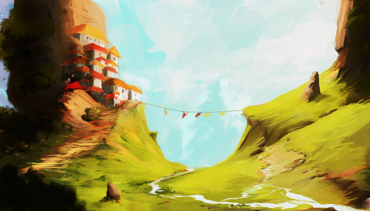 The Valley by HazPainting The Valley by HazPainting
