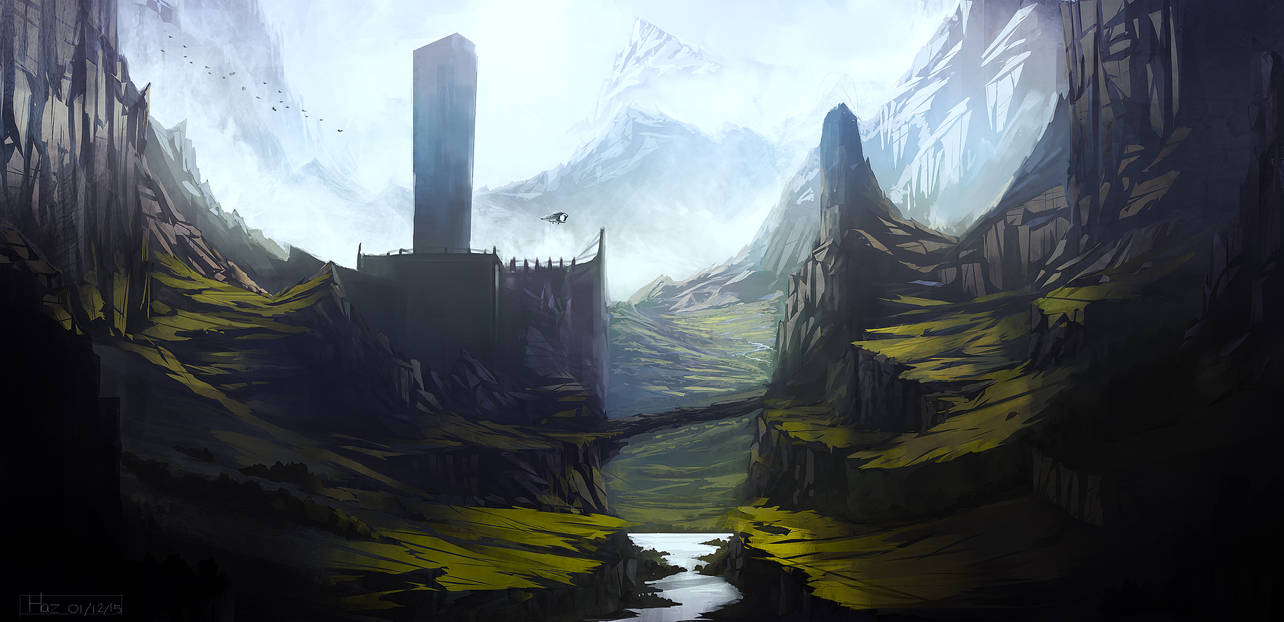 The Obelisk by HazPainting