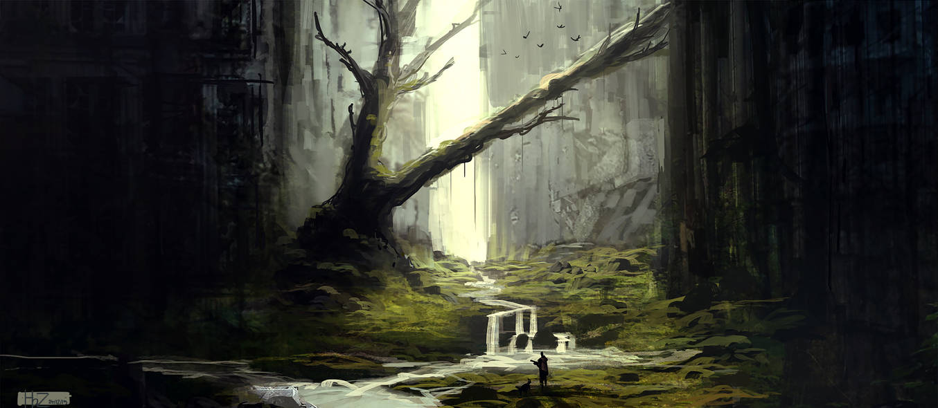 Post Apocalyptic City Concept by HazPainting on DeviantArt