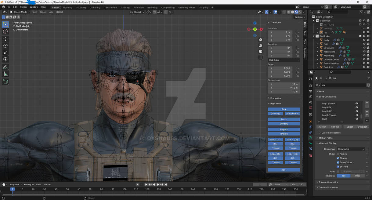 Old Snake Blender Model by Dysnauss on DeviantArt