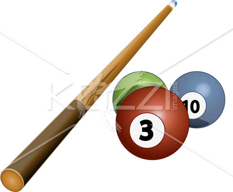 Illustration of Cue and Balls