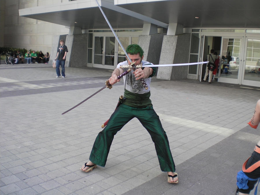 Roronoa Zoro with all 3 swords by tHeSeL on DeviantArt