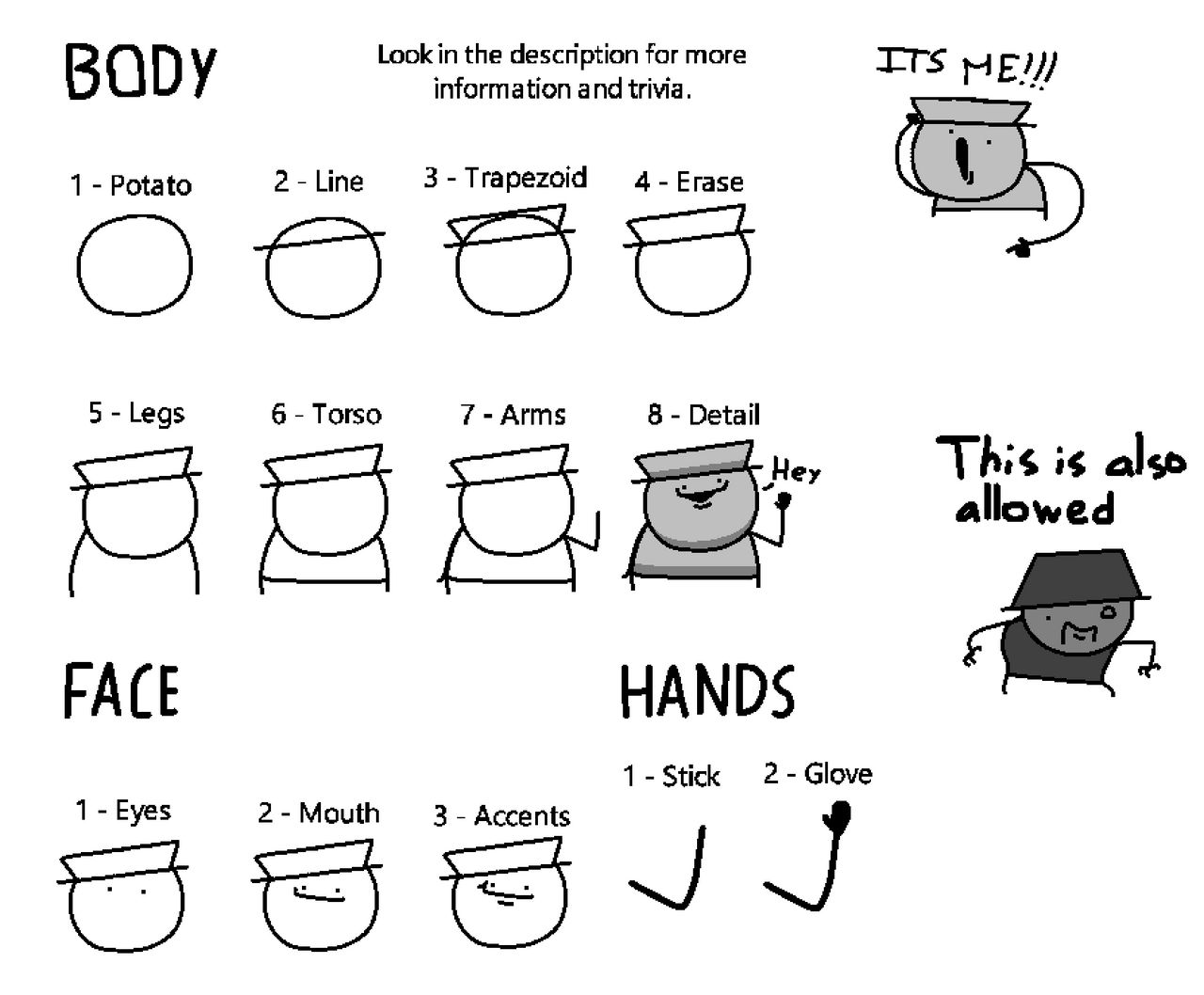 Draw Me Examples How to draw ME - A comprehensive guide by Yambedoodle on DeviantArt