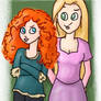 Merida and Rapunzel  - Modern