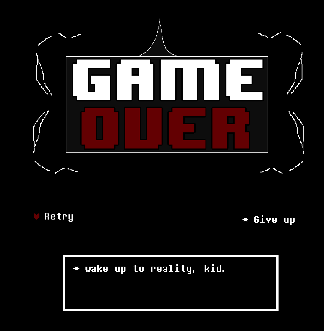 game over screen concept (DT:OLB ver)