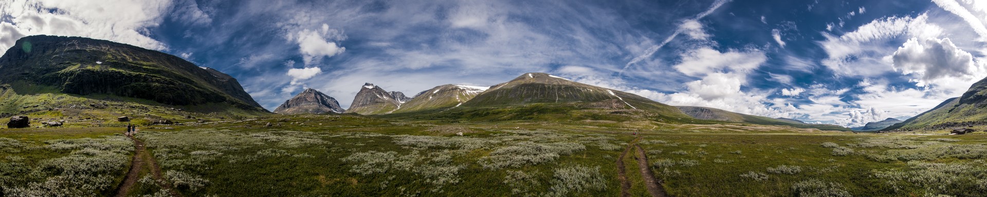 In the valley below the mountain