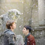 Merthur in winter - Pierrefonds steps