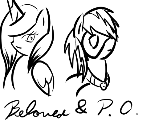 Sketch Art Trade: Beloved and P.O.