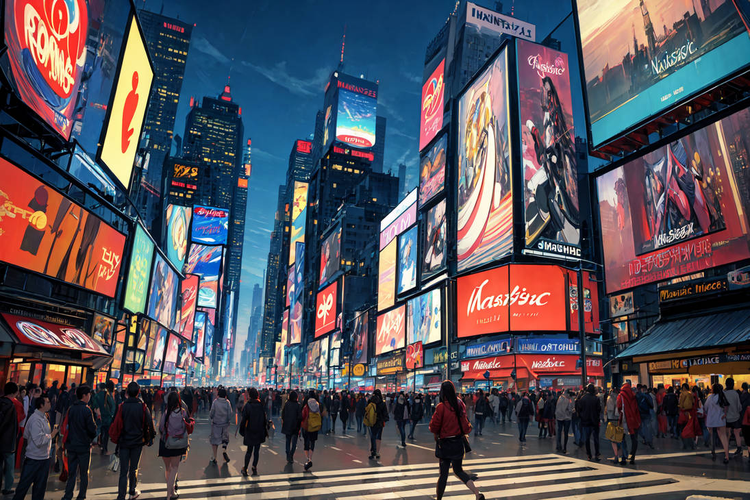 Deviantart Square Y New York Times Square by AsayakeAI on DeviantArt