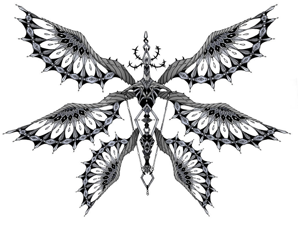Winged Rune Winged Creature by BlueHeartMe on DeviantArt