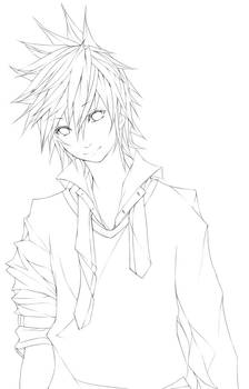 Lineart: Roxas - Departed