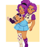 YCH! Purple Twins