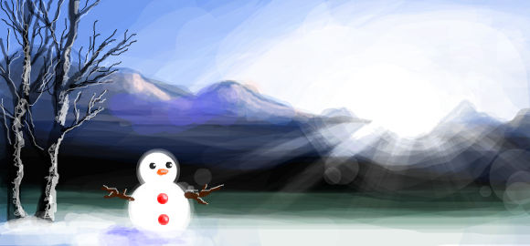 Winter snowman