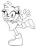 Amy rose outline