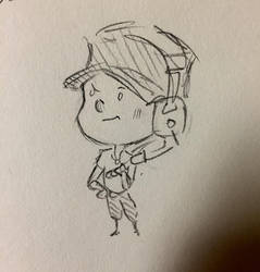 Scout emote pencil art