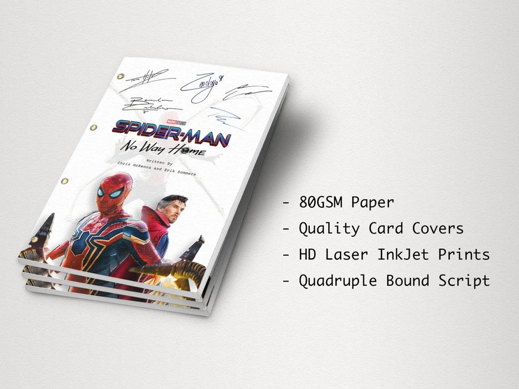 Spider-man No Way Home (2021) Script Screenplay of by filmmaniagifts on ...