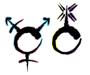 Transgender + Non-binary Glyph Symbols TVOD