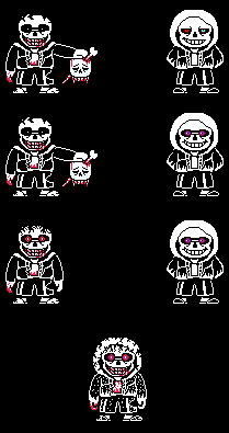 made my first sans sprite edit ! (for hardmode) og sprite by toby fox : r/ Undertale