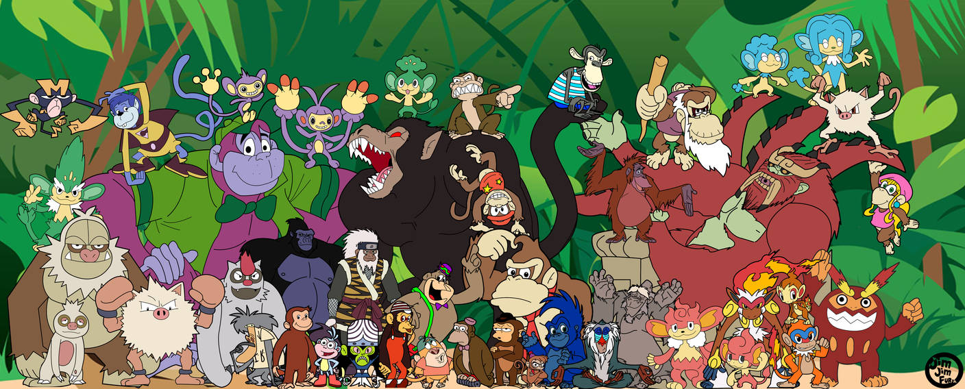Famous Monkeys by jimjimfuria1 on DeviantArt