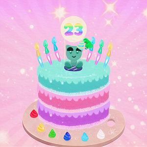 Fellas 23rd Painted Cake