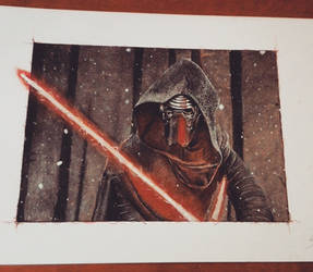 Kylo Ren (Star Wars) Colored drawing