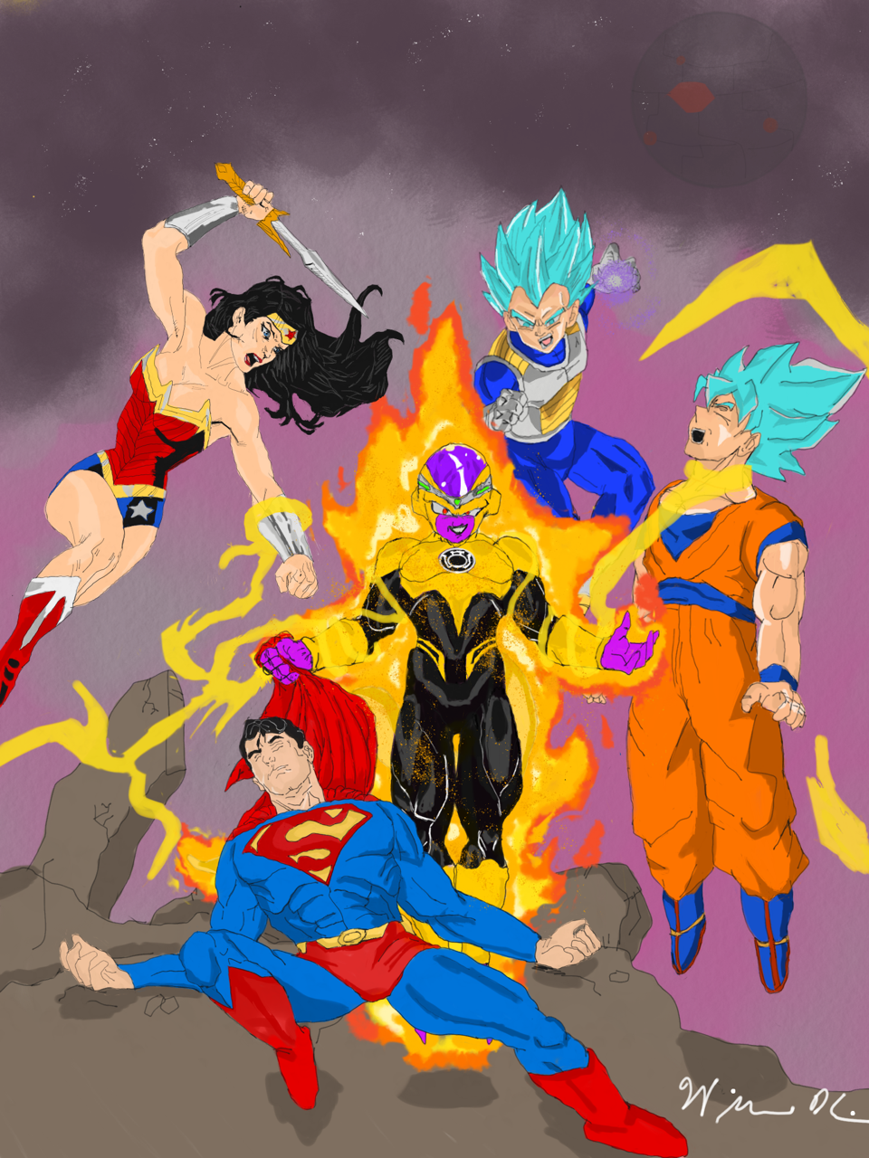 Frieza vs Goku, Vegeta, Superman, and Wonder Woman by aestheticpursuits on  DeviantArt