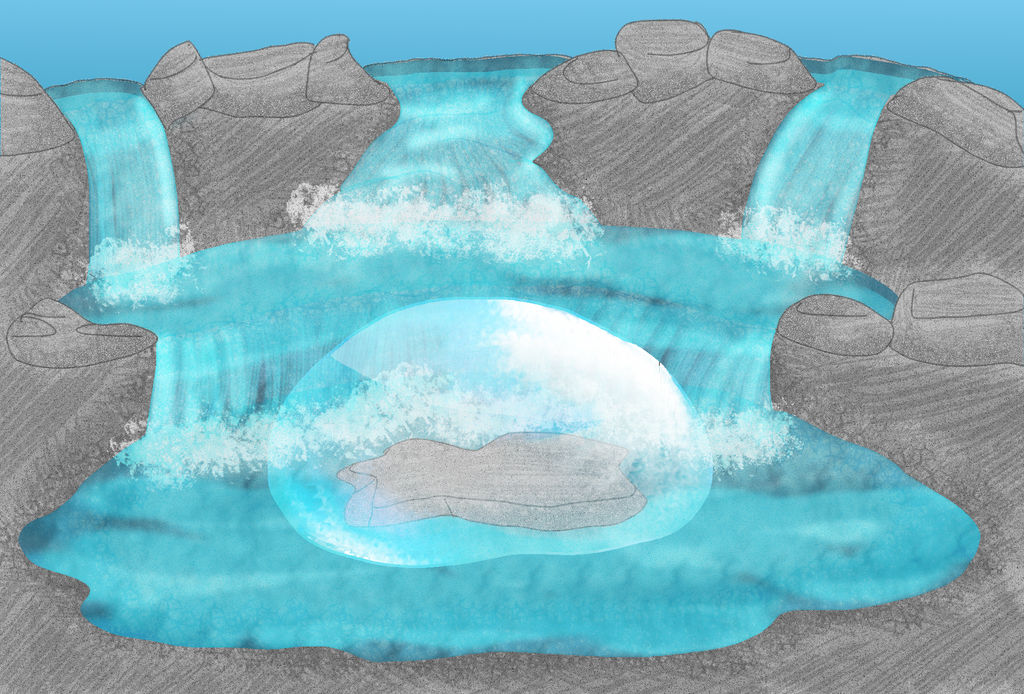 Bubble Waterfall Pattern Bubble Waterfall Background by bluerosekatie on DeviantArt