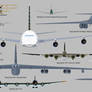All My Planes Front Size Comparison 2021