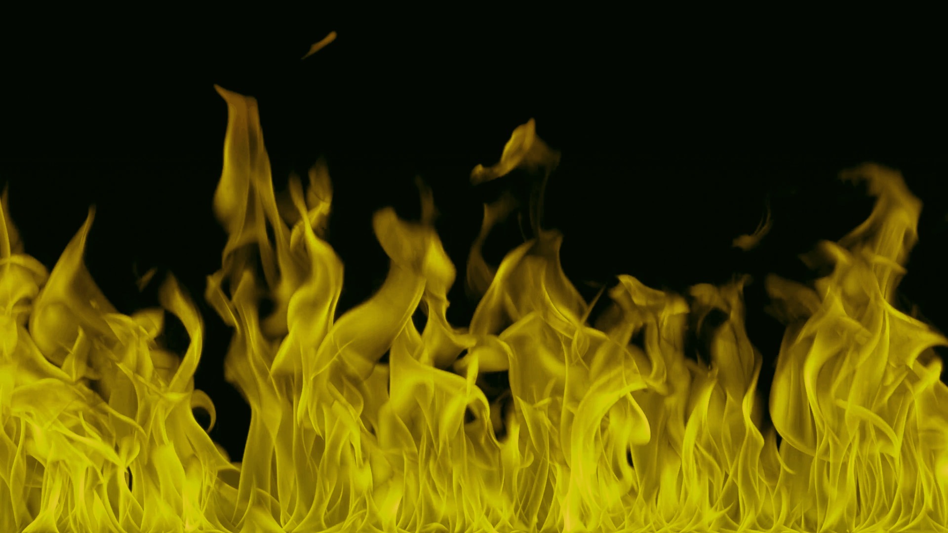 Yellow Fire Flames Yellow Fires With Flames Isolated Unique Photo