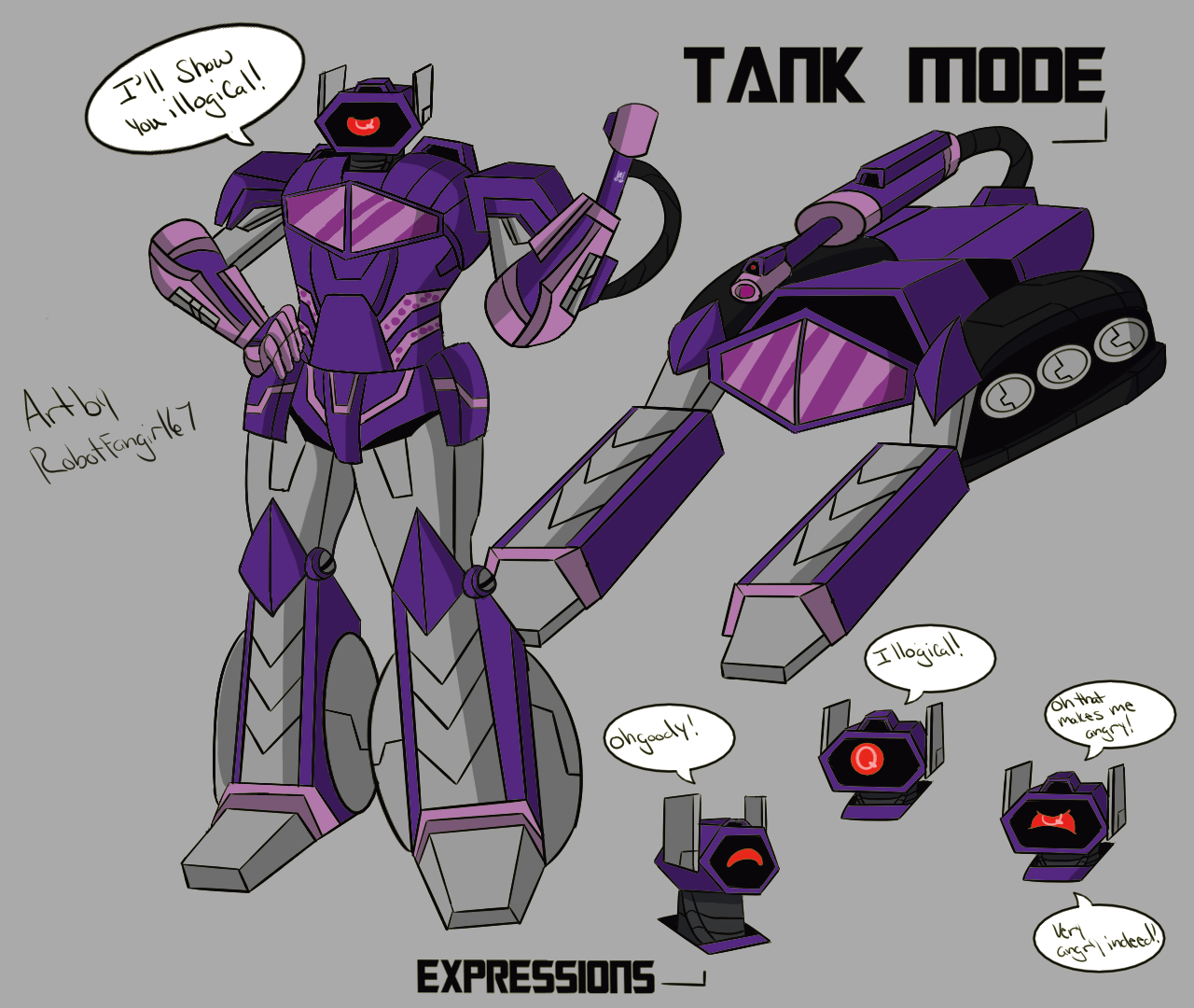 Shockwave Custom Color My Redesigned Of Shockwave by Robotfangirl67 on DeviantArt