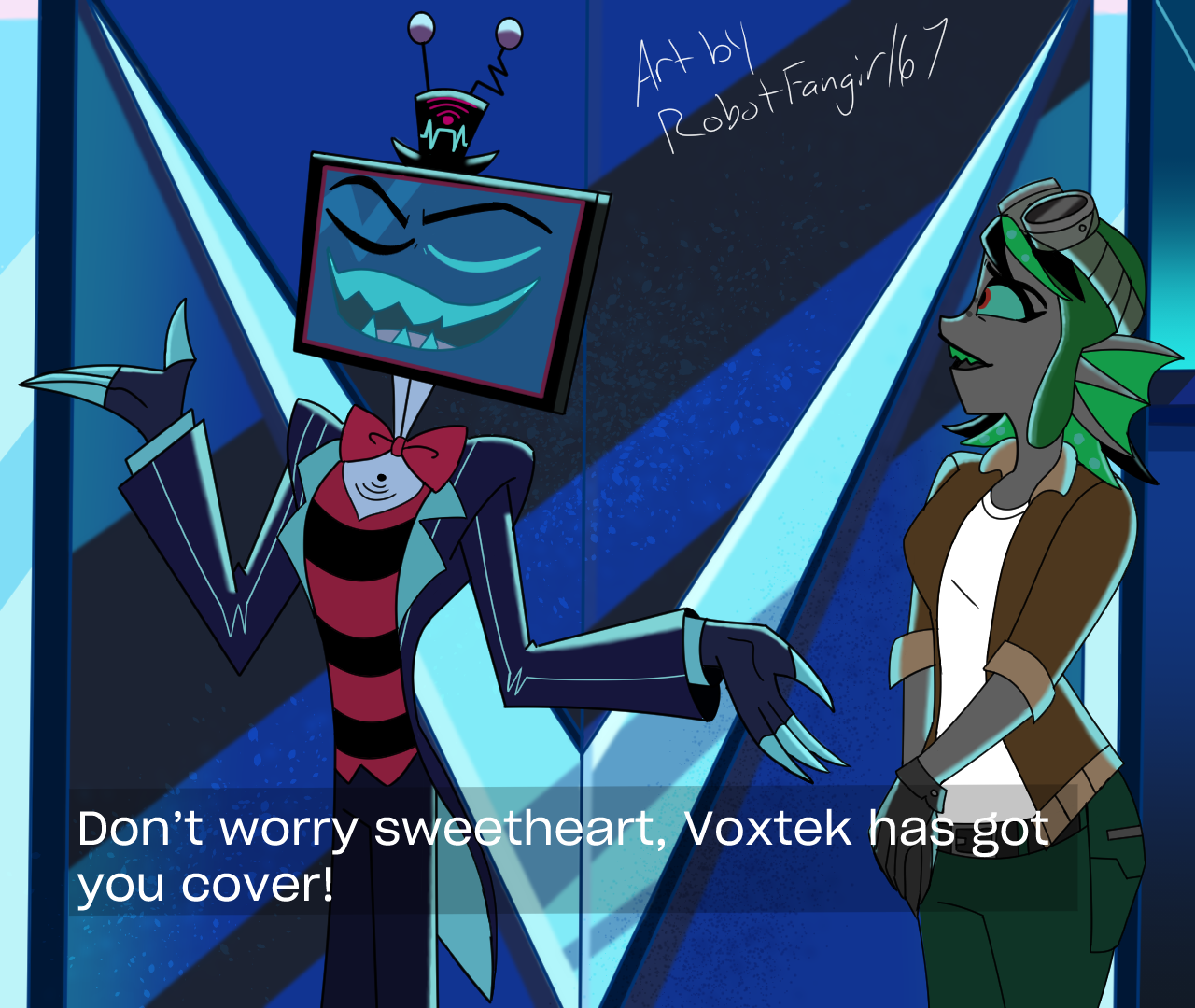 Somewhat screen shot of Vox and Jenny