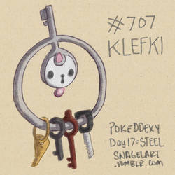 Pokeddexy17 - Steel: #707 Klefki by Kouyukki