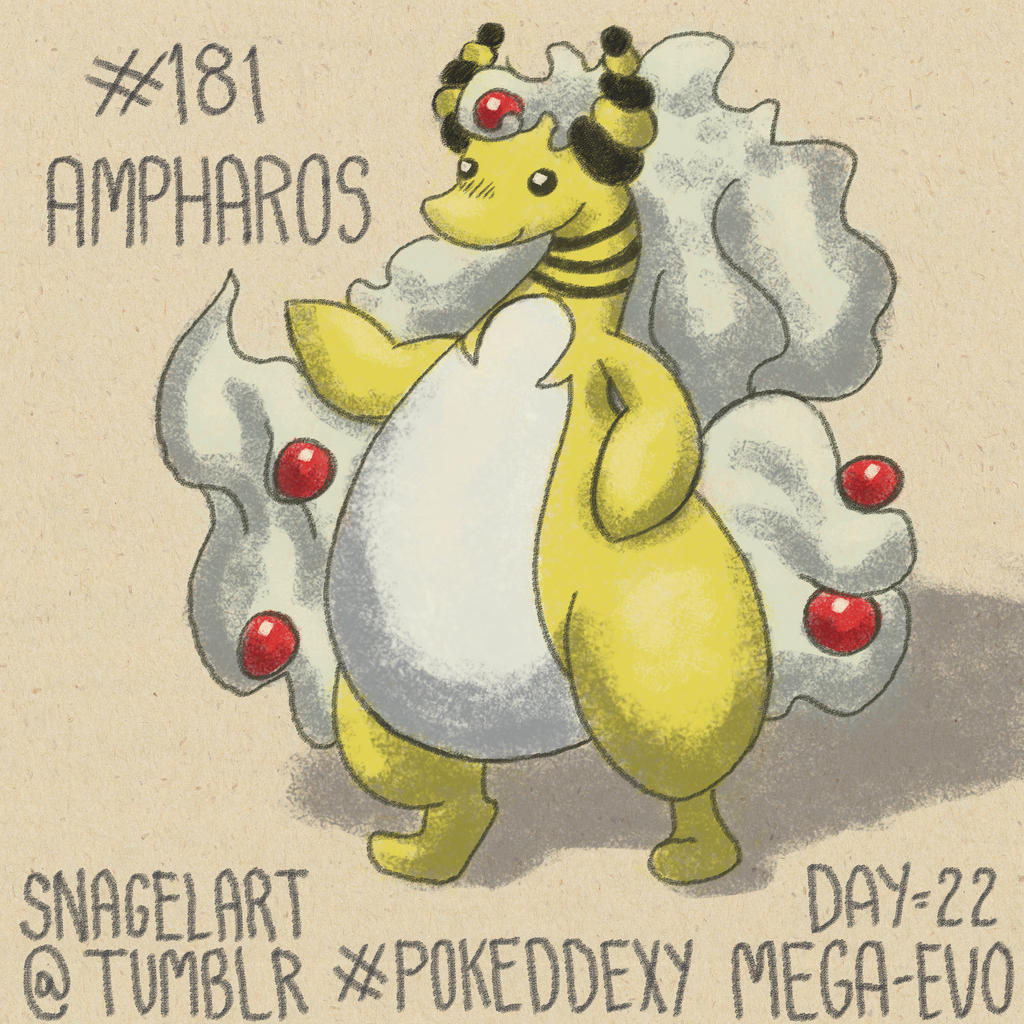 Pokeddexy22 - Mega-Evolution: #181 Ampharos