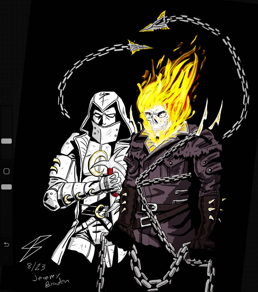 Ghost Rider and Moon Knight by coyote117 on DeviantArt