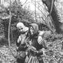 Skyrim Woman and brigand -PaolaMaugeri