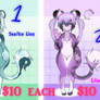 $10 Colour themed Lion Babes ::OPEN