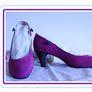 purple snakeprint courtshoes