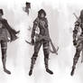 Huntress Sketches 3-6