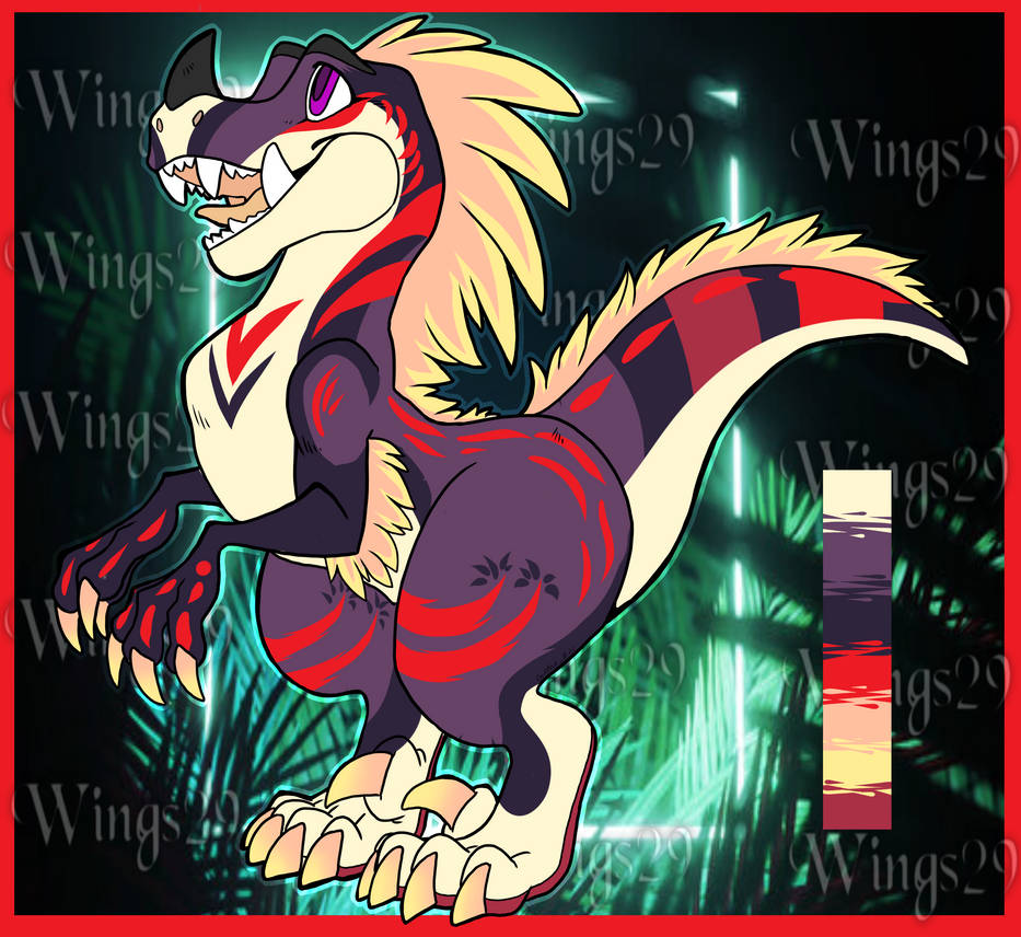 Blood Raptor Deviantart Raptor adopt closed by wings29 on DeviantArt