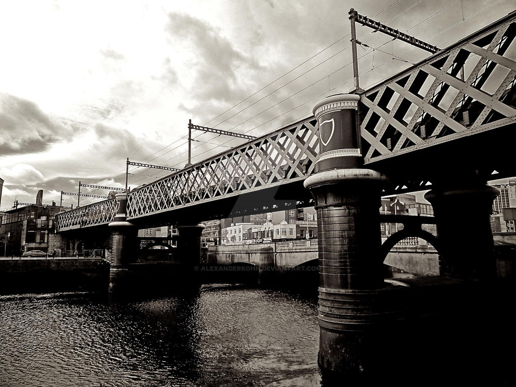 steel bridge in Dublin