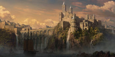 matte painting caslte